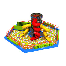 Commercial Indoor playground kids games rotate slieds with ocean ball pit